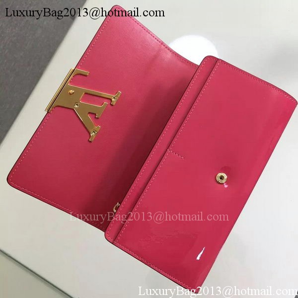 Louis Vuitton Vivienne Patent Leather LV Long Wallet M31637 Rose