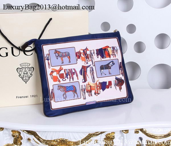 Gucci Horse Frame Print Travel Pouch 388917