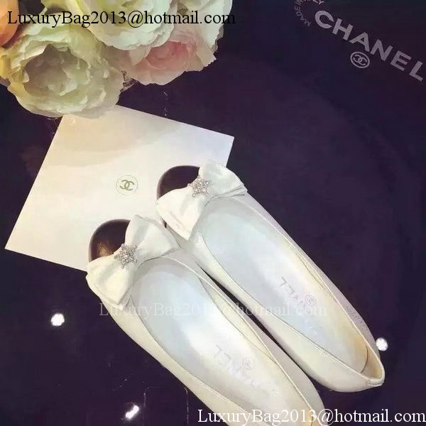 Chanel Ballerina Flat CH1459 White