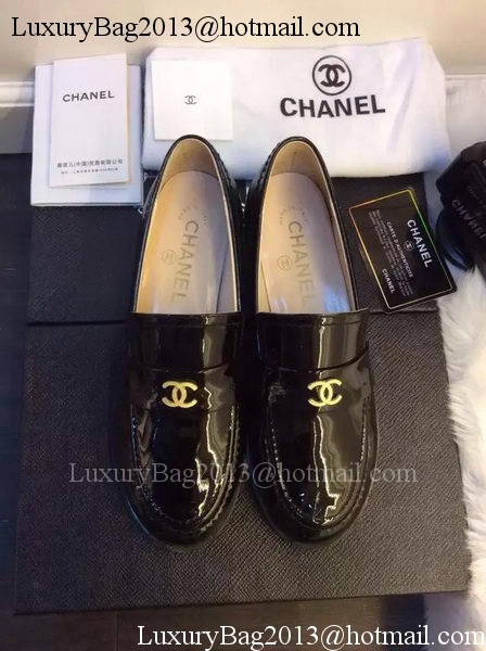 Chanel Casual Shoes Patent Leather CH1458 Black