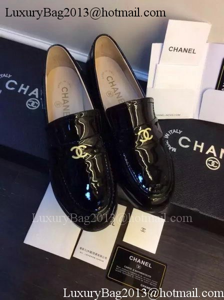 Chanel Casual Shoes Patent Leather CH1458 Black