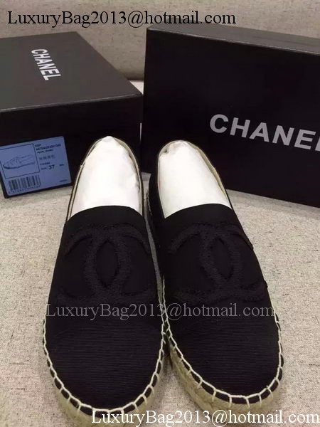 Chanel Espadrilles Canvas CH1449 Black