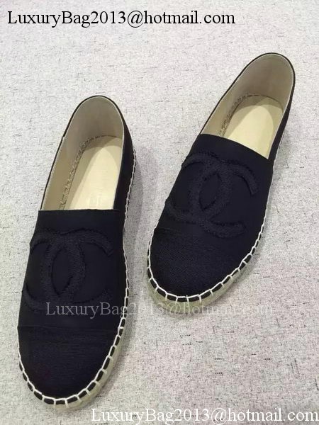 Chanel Espadrilles Canvas CH1449 Black