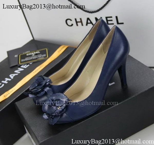 Chanel Sheepskin Leather Pump CH1418 Royal