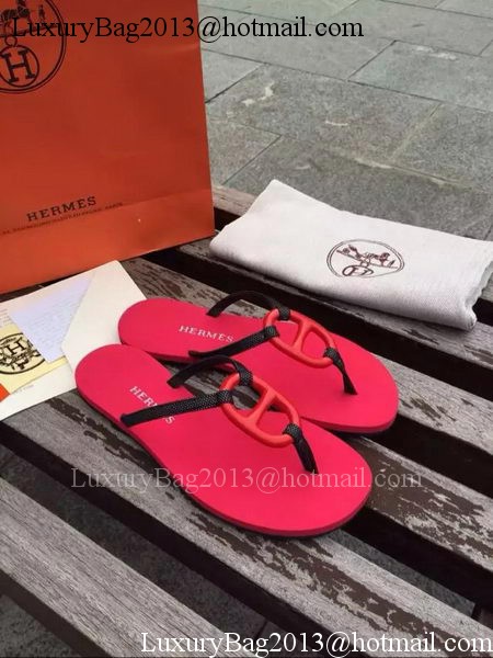 Hermes Slipper Leather HO0535 Rose