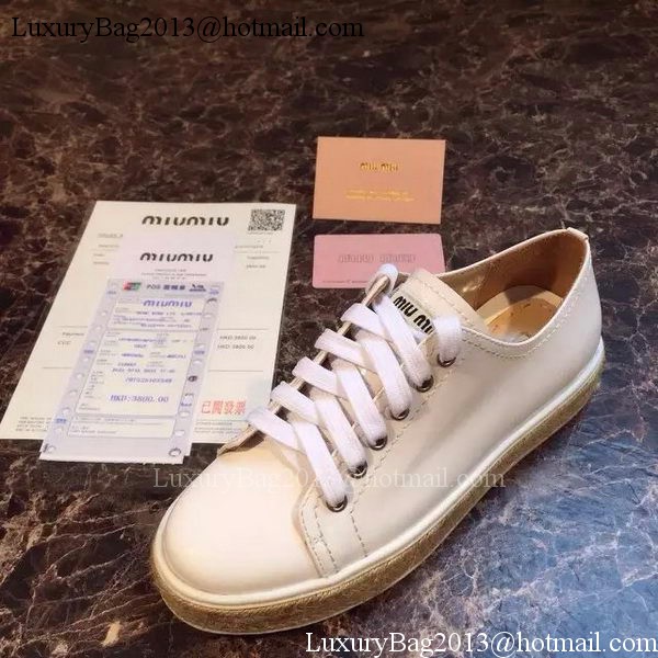 miu miu Casual Shoes MM383 White