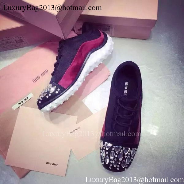 miu miu Casual Shoes MM384 Black