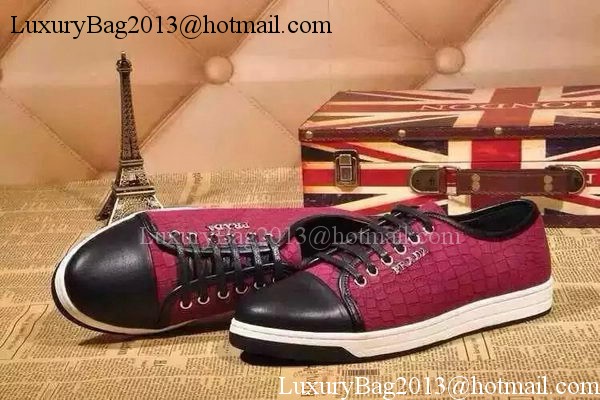 Prada Casual Shoes Leather PD488 Rose