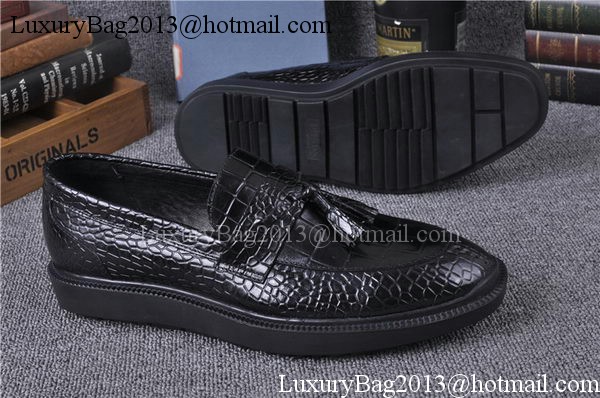 Prada Casual Shoes Leather PD548 Black