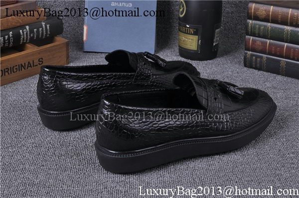 Prada Casual Shoes Leather PD548 Black