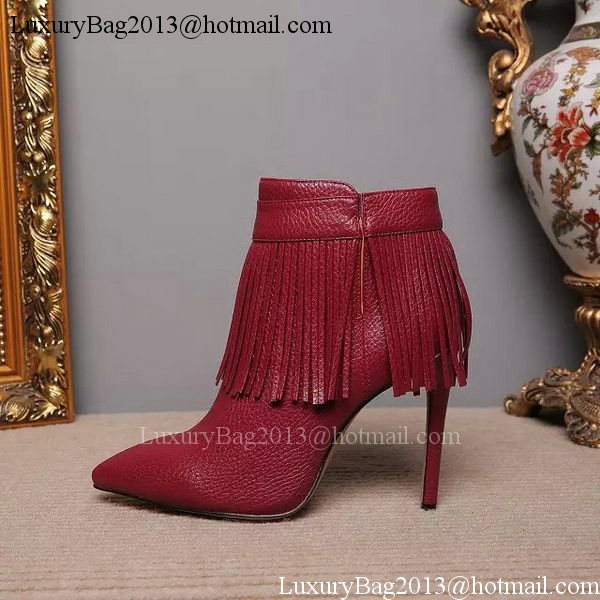 Valentino Ankle Boot Leather VT631 Burgundy