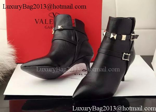 Valentino Ankle Boot Leather VT635 Black