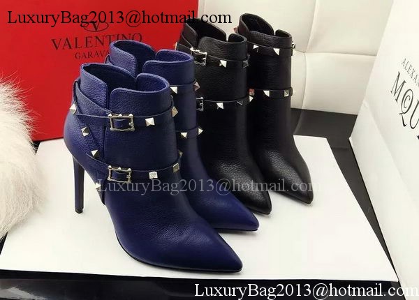 Valentino Ankle Boot Leather VT645 Black