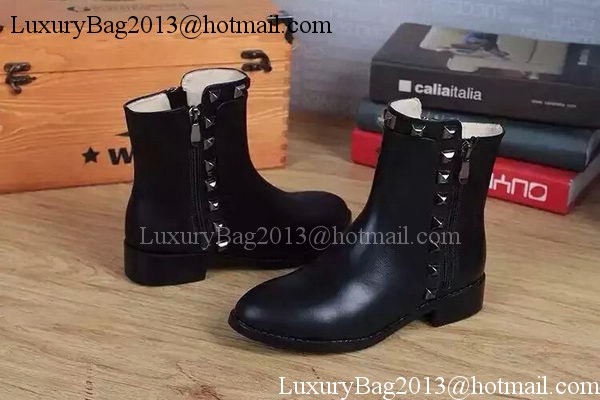 Valentino Ankle Boot Leather VT683 Black