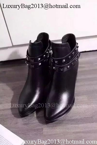 Valentino Ankle Boot Leather VT687 Black