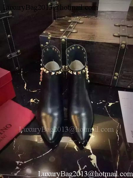 Valentino Ankle Boot Leather VT689 Black