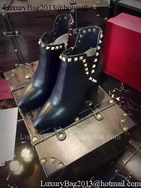 Valentino Ankle Boot Leather VT689 Black