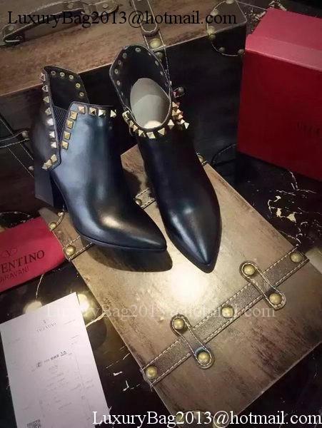 Valentino Ankle Boot Leather VT689 Black