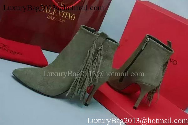 Valentino Ankle Boot Leather VT690 Khaki