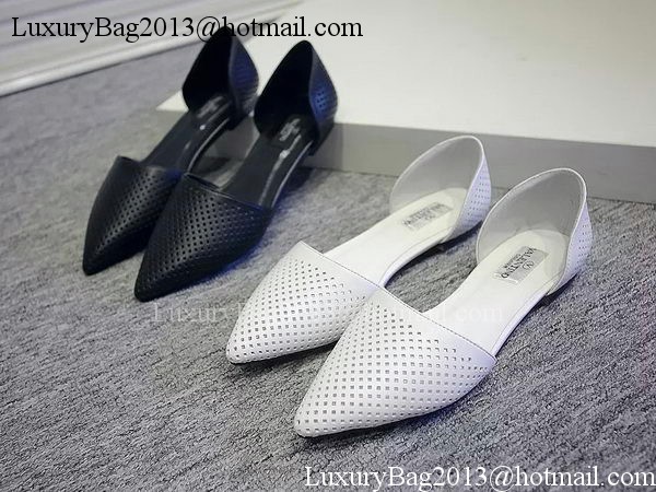 Valentino Leather Flat VT573 White