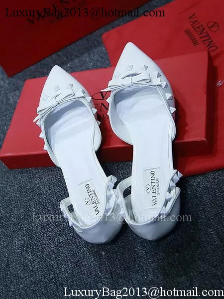 Valentino Leather Flat VT574 White