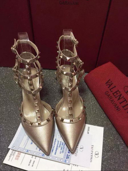 Valentino Leather Pump VT583 Gold