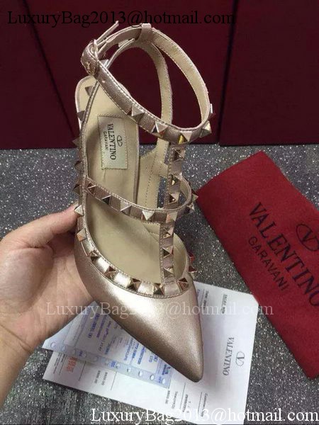 Valentino Leather Pump VT585 Gold