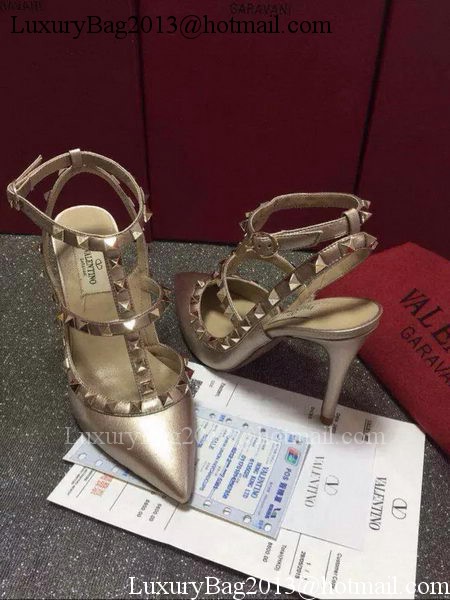 Valentino Leather Pump VT585 Gold