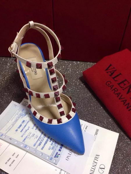 Valentino Leather Pump VT652 Blue