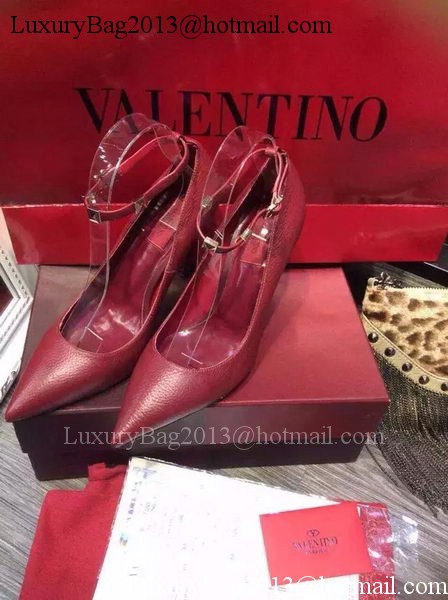 Valentino Leather Pump VT697 Red