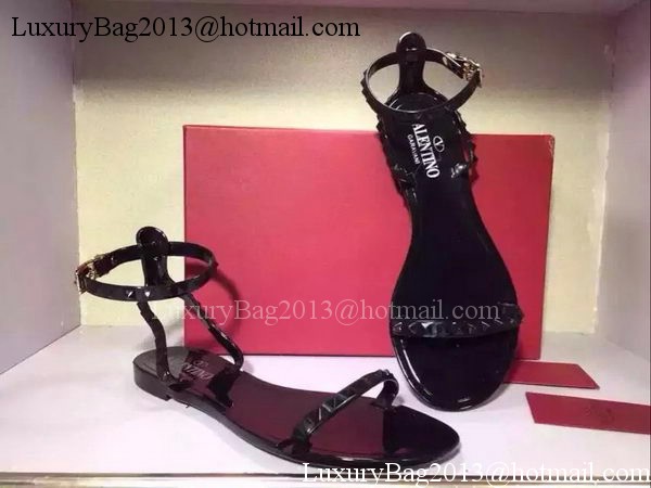 Valentino Leather Sandal VT593 Black