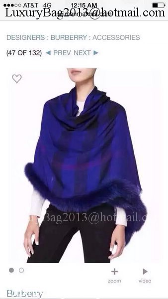 Burberry Scarves BUR151109 Blue