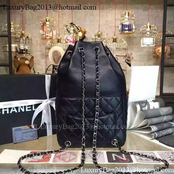 Chanel Backpack Original Sheepskin Leather A94417 Black