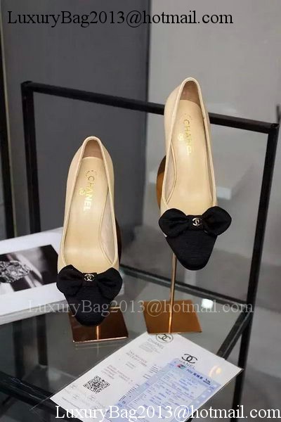 Chanel 60mm Pump Leather CH1692 Apricot