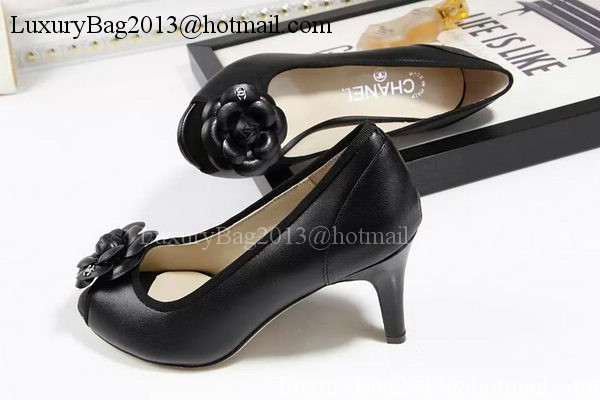 Chanel Pump Sheepskin Leather CH1673 Black