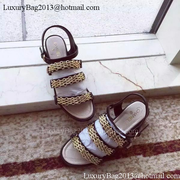 Chanel Sandals CH1719 Black