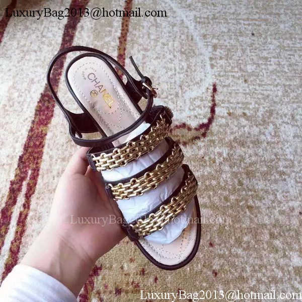 Chanel Sandals CH1719 Black