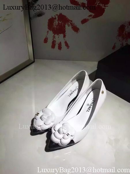 Chanel Sheepskin Leather 70mm Pump CH1714 White