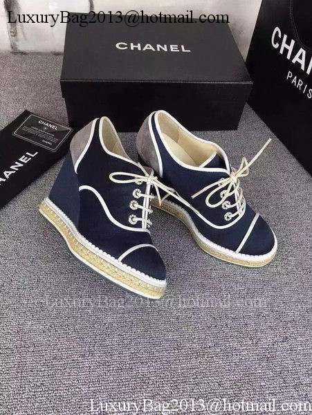 Chanel Wedges CH1694 Blue