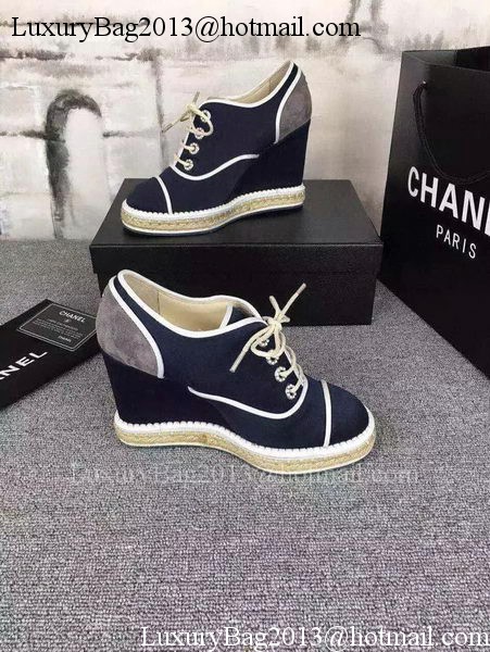 Chanel Wedges CH1694 Blue