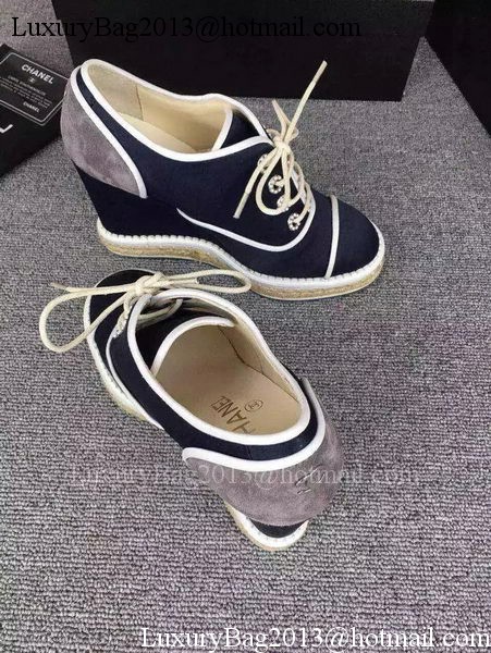 Chanel Wedges CH1694 Blue