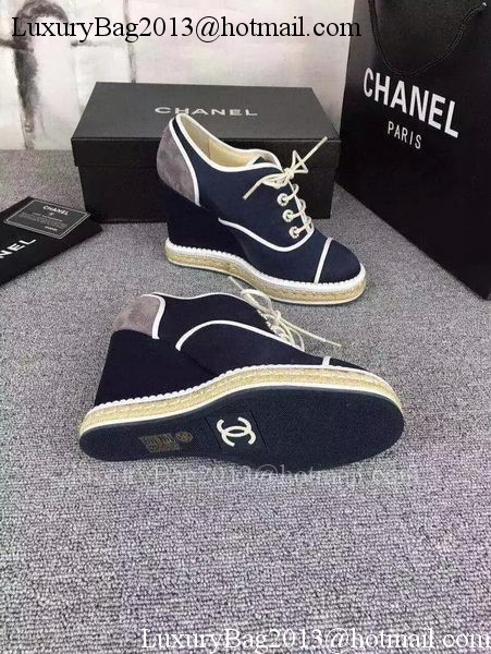 Chanel Wedges CH1694 Blue