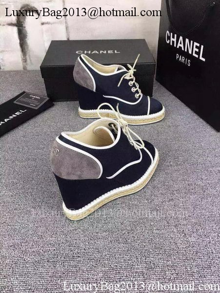 Chanel Wedges CH1694 Blue