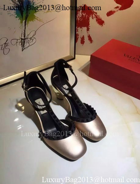 Valentino 70mm Leather Pump VT799 Light Gold