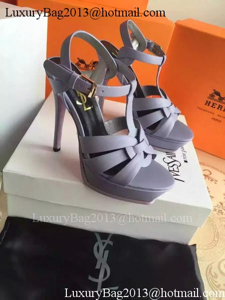 Yves Saint Laurent 20mm Platform 130mm Sandal YSL305 Light Blue