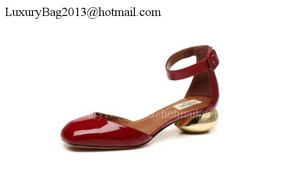 Valentino Patent Leather Pump VT808 Burgundy