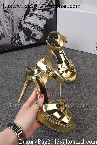 Yves Saint Laurent 100mm Sandal YSL293 Gold