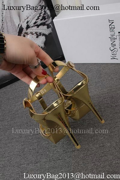 Yves Saint Laurent 100mm Sandal YSL293 Gold