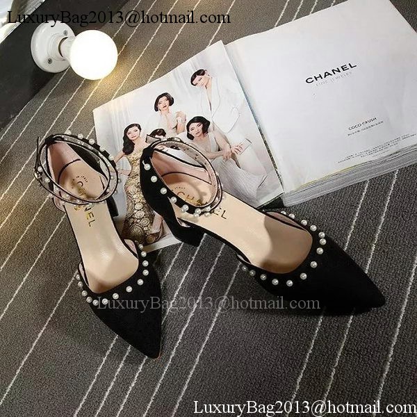 Chanel 60mm Leather Pump CH1757 Black