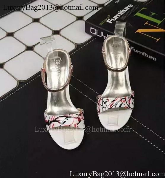 Chanel 80mm Sandals CH1741 Silver